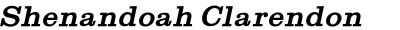 Shenandoah Clarendon Bold Italic
